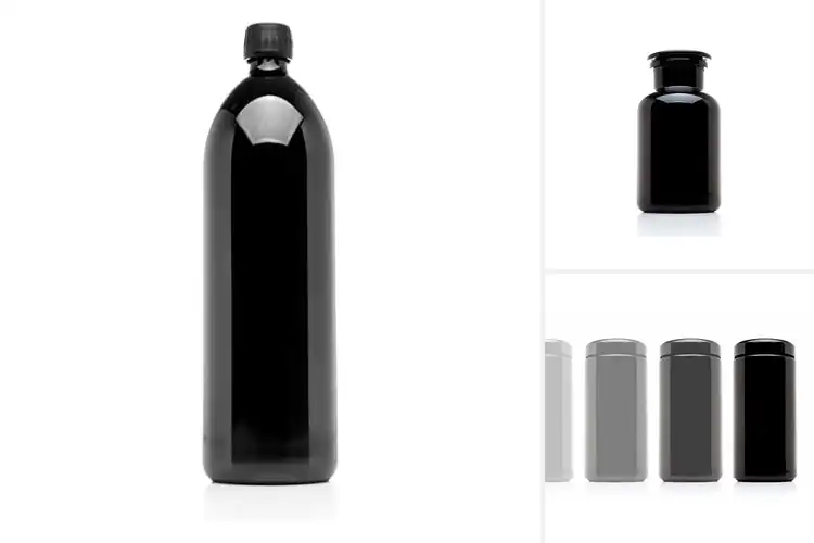 Detailed view of Best 1 Litre Violet Glass Bottles: Keep Drinks Fresh