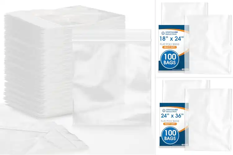 Detailed view of Best 2 Mil Thick Clear Bags