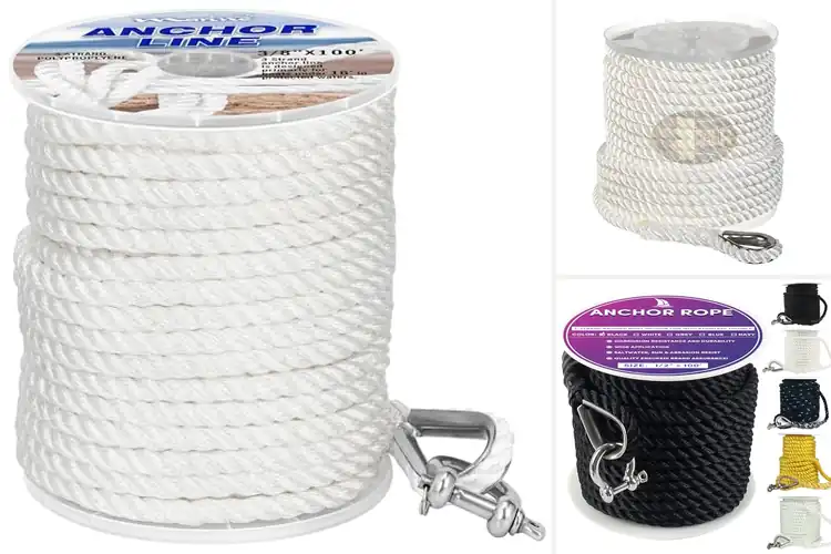 Detailed view of Best 3-Strand Anchor Lines