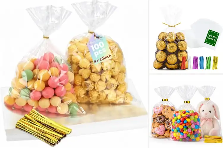 Detailed view of Best 6X10 Inch Clear Treat Bags