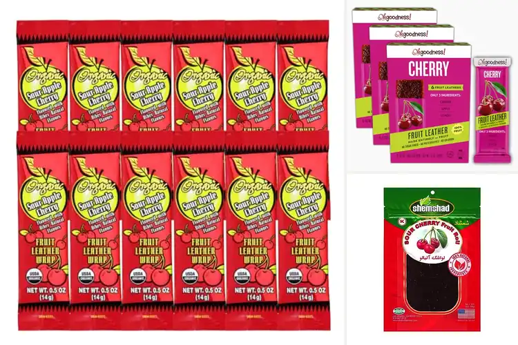 Detailed view of Best Cherry Flavor Fruit Leather