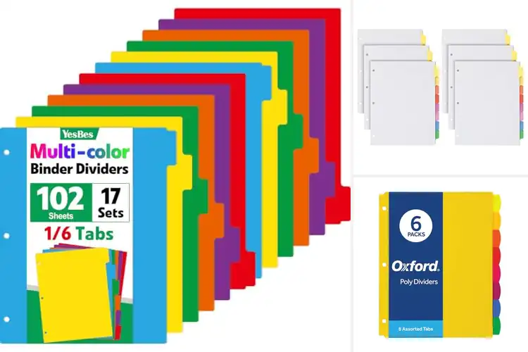 Detailed view of Best Color Coded Dividers