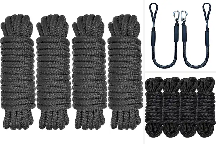 Detailed view of Best Dock Lines: Top 10 Picks for Secure Boat Mooring