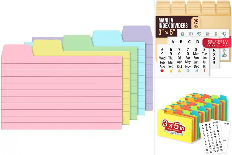 Detailed view of Best Flashcard Dividers: Organize Your Notes with Ease