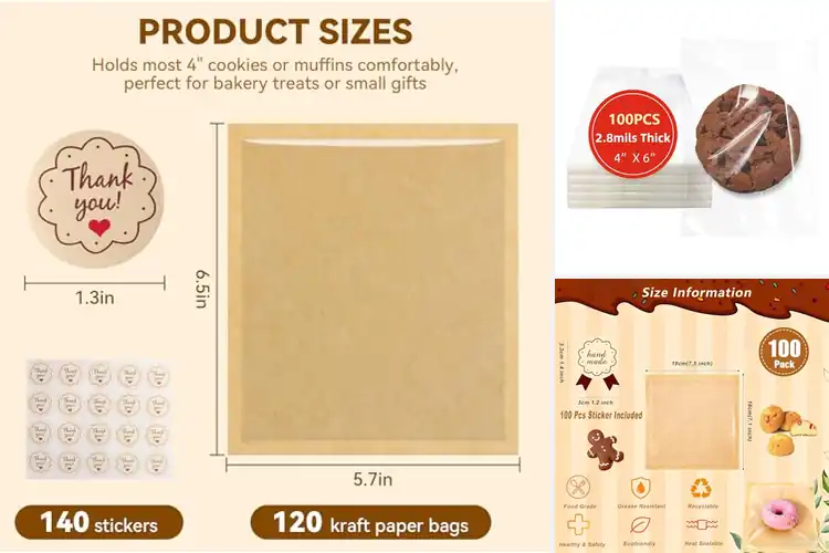 Detailed view of Best Home Baker Packaging Bags For Treats