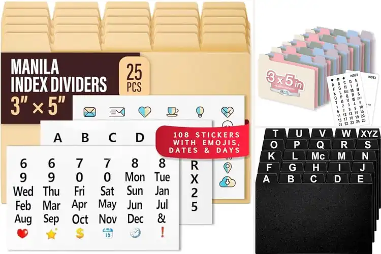Detailed view of Best Labelled Card Dividers