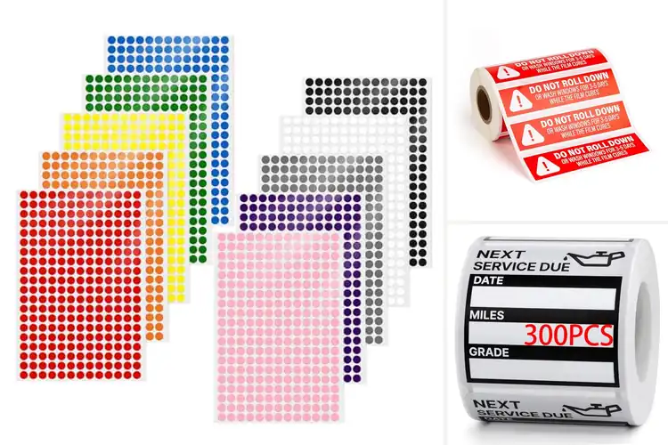 Detailed view of Best No Residue Vinyl Stickers