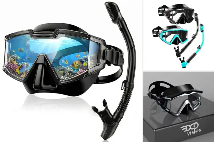 Detailed view of Best Panoramic Snorkeling Masks: Maximize Underwater View