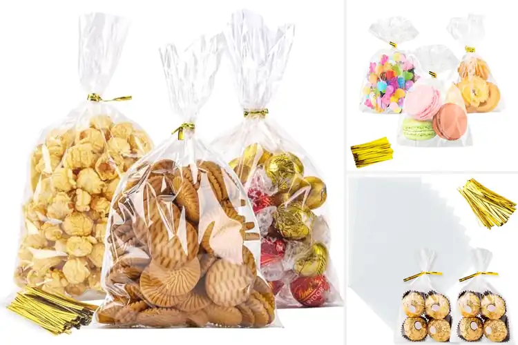 Detailed view of Best Party Favor Treat Bags With Twist Ties
