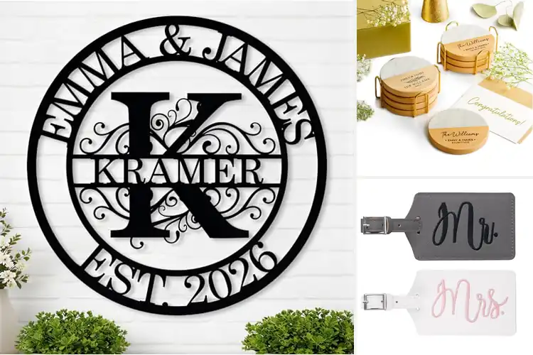 Detailed view of Best Personalized Wedding Gifts: 4 Sweet & Memorable Ideas