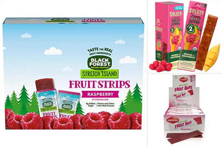 Detailed view of Best Raspberry Flavor Fruit Leather
