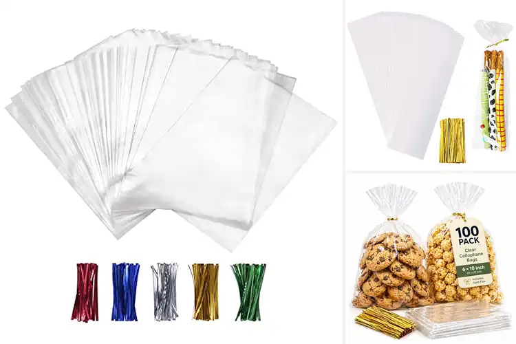 Detailed view of Best Ready To Close Treat Bags With Twist Ties