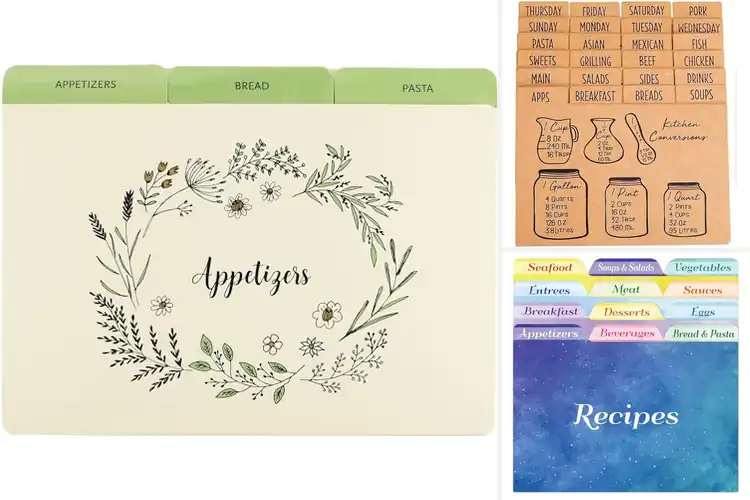 Detailed view of Best Recipe Card Dividers: 10 Top Picks for a Tidy Kitchen