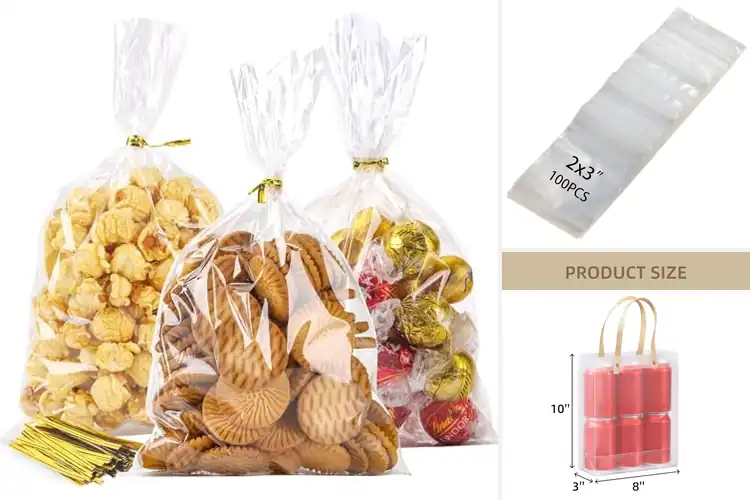 Detailed view of Best Reusable Clear Candy Bags