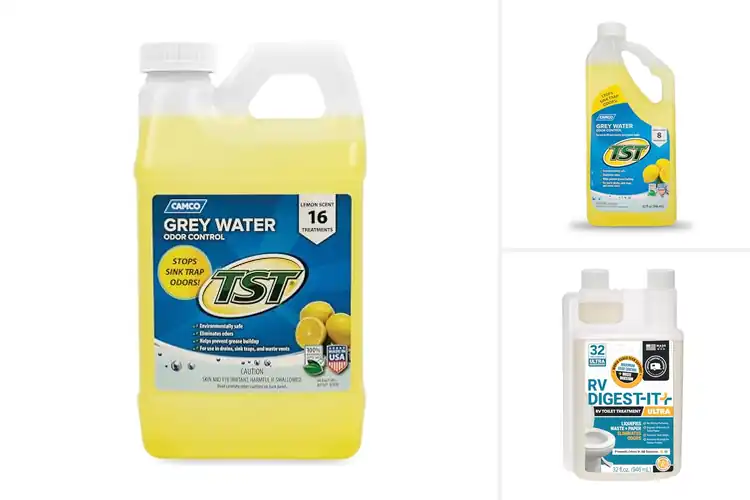 Detailed view of Best RV Grey Tank Treatments