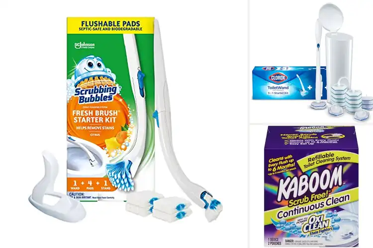 Detailed view of Best Toilet Scrubbing System