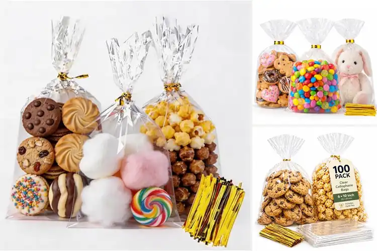 Detailed view of Best Treat Bags 6×10 With Twist Ties
